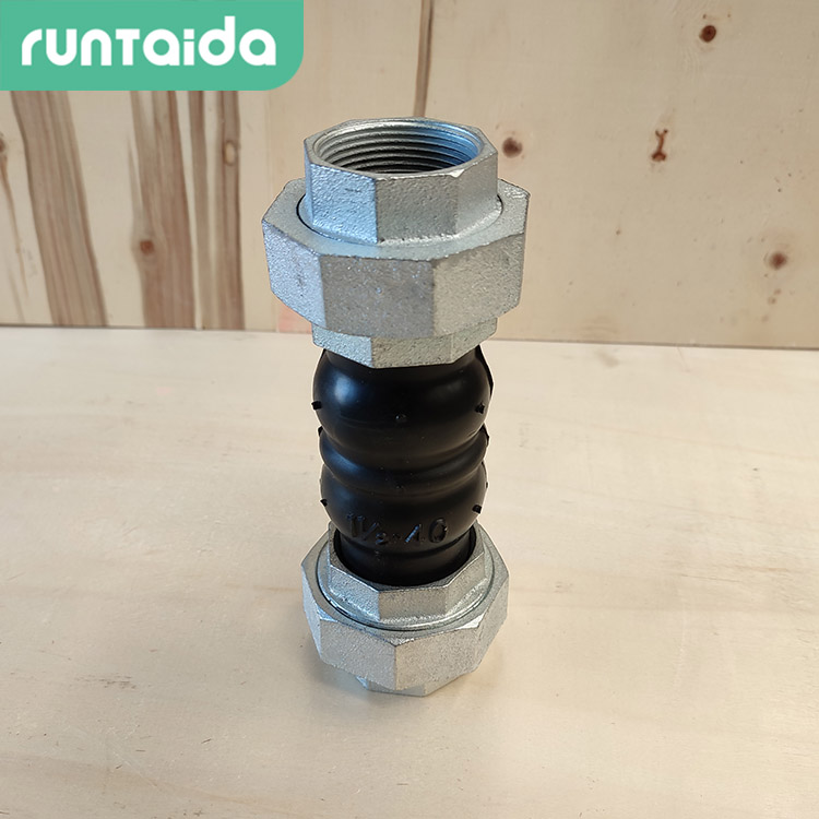 润泰达-丝扣连接橡胶接头油任橡胶软接头螺纹橡胶接头