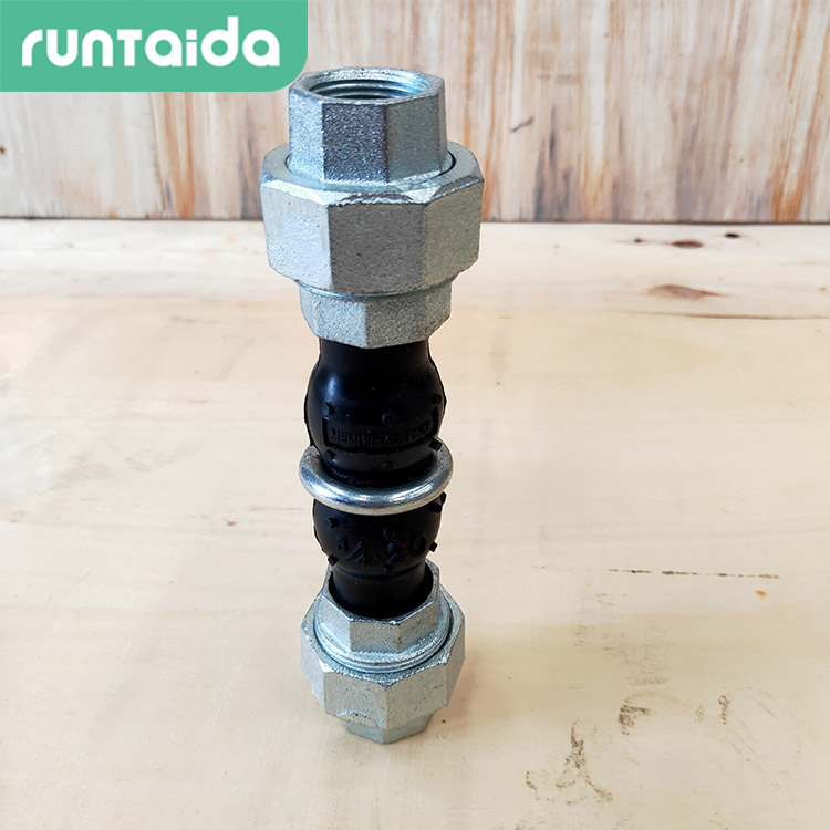 润泰达-耐油丝扣橡胶伸缩接头螺纹连接橡胶软接头